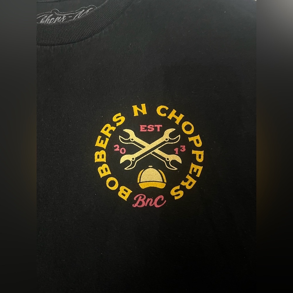 🖤 Bobbers N Choppers Long Sleeve Graphic T-Shirt - Picture 3 of 4